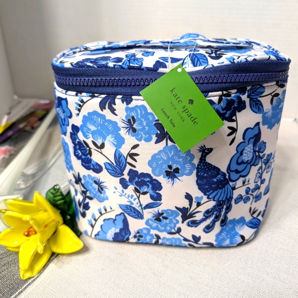 Kate Spade Peacock Floral Lunch Tote *HP* - Picture 2 of 8